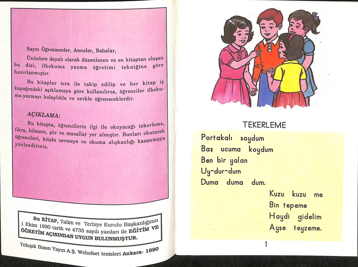 1990's İlkokuma-Yazma Dizisi 9 Okumak Ne Güzel ! Sınıf 1 NDR101154 - 2