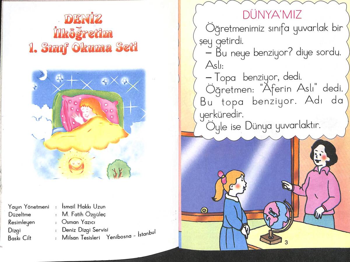 1990's Kolay Okuma Serisi Dünyamız 1.Sınıf Sayı: 6 NDR100005 - 2
