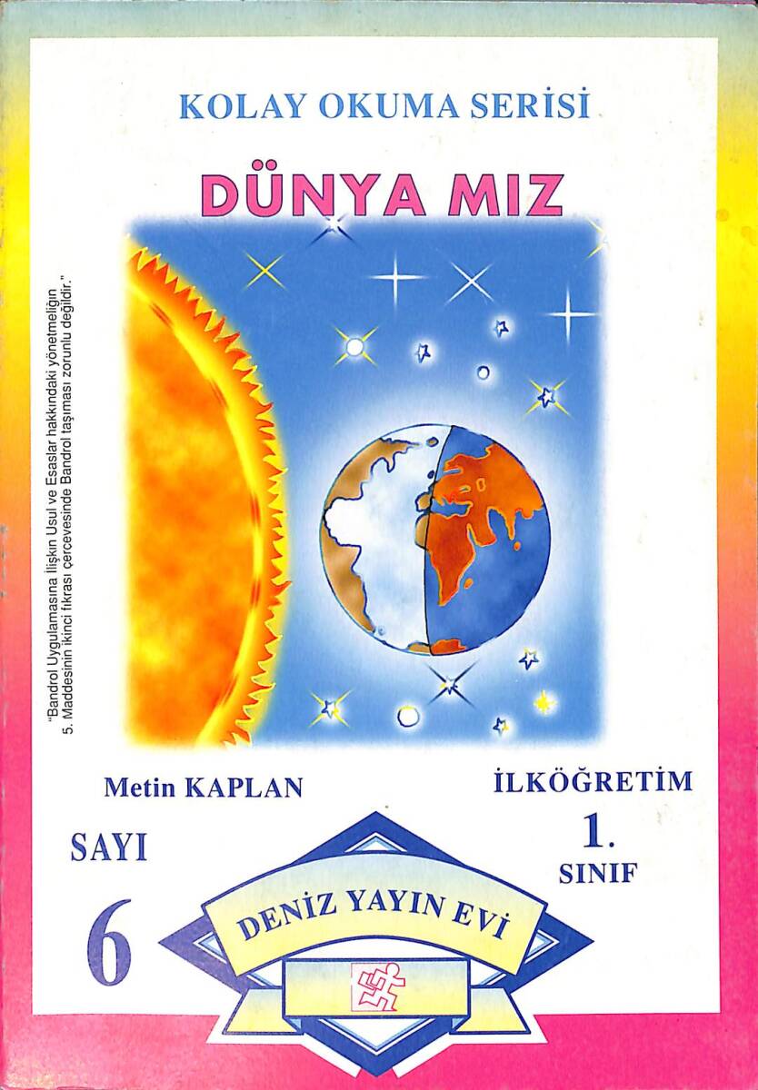 1990's Kolay Okuma Serisi Dünyamız 1.Sınıf Sayı: 6 NDR101139 - 1