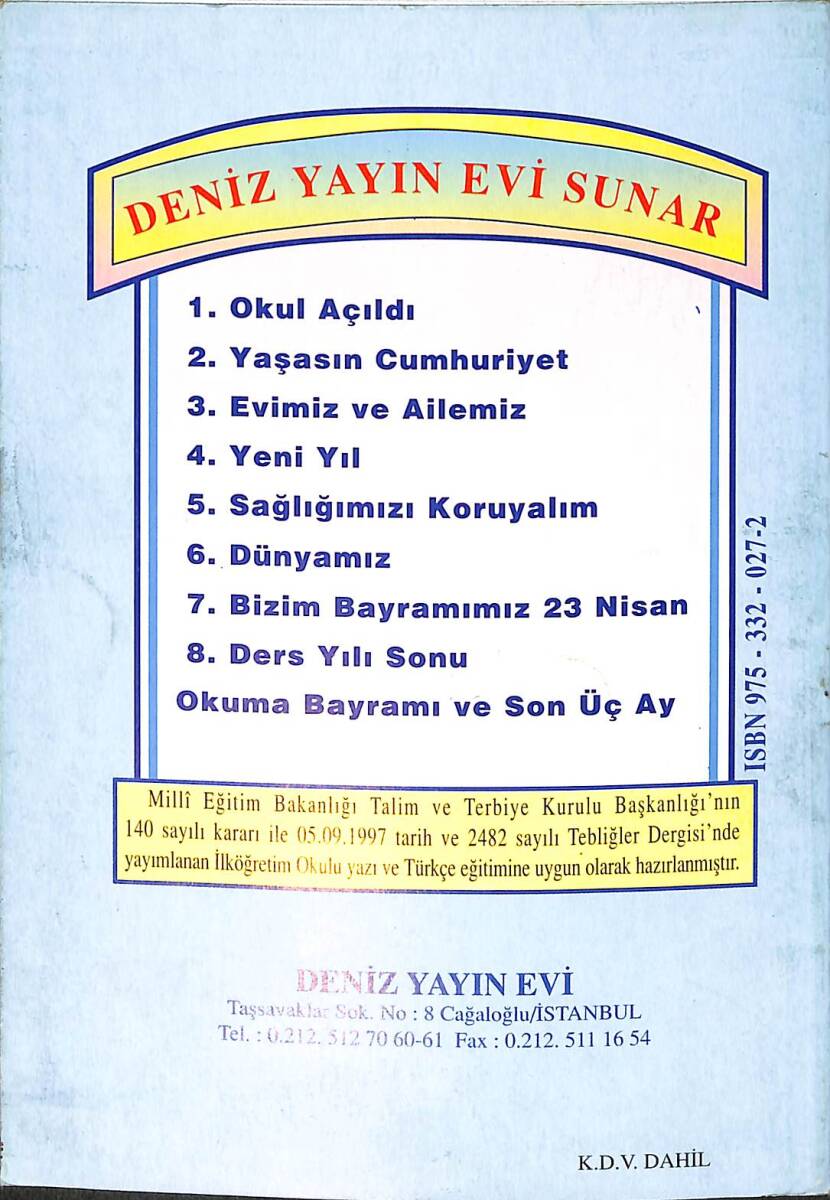 1990's Kolay Okuma Serisi Okul Açıldı 1.Sınıf Sayı: 1 NDR100009 - 3
