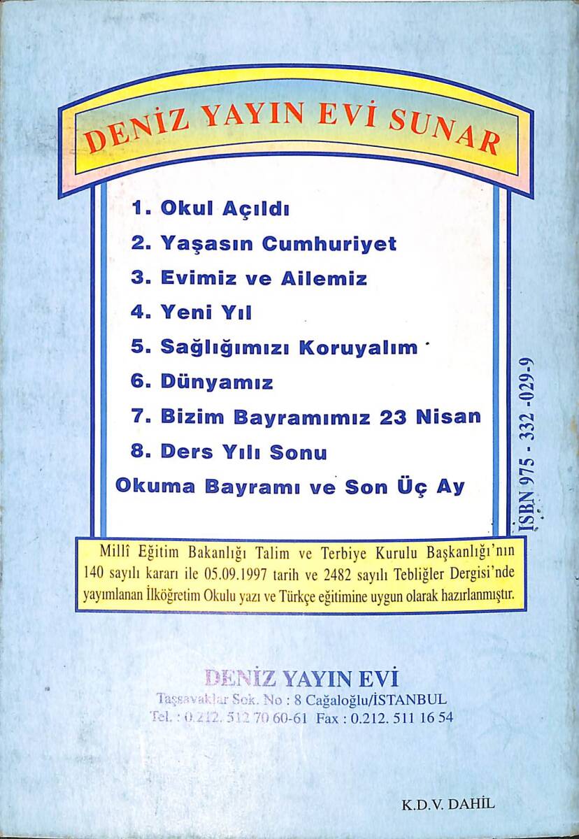 1990's Kolay Okuma Serisi Yaşasın Cumhuriyet 1.Sınıf Sayı: 2 NDR100008 - 3