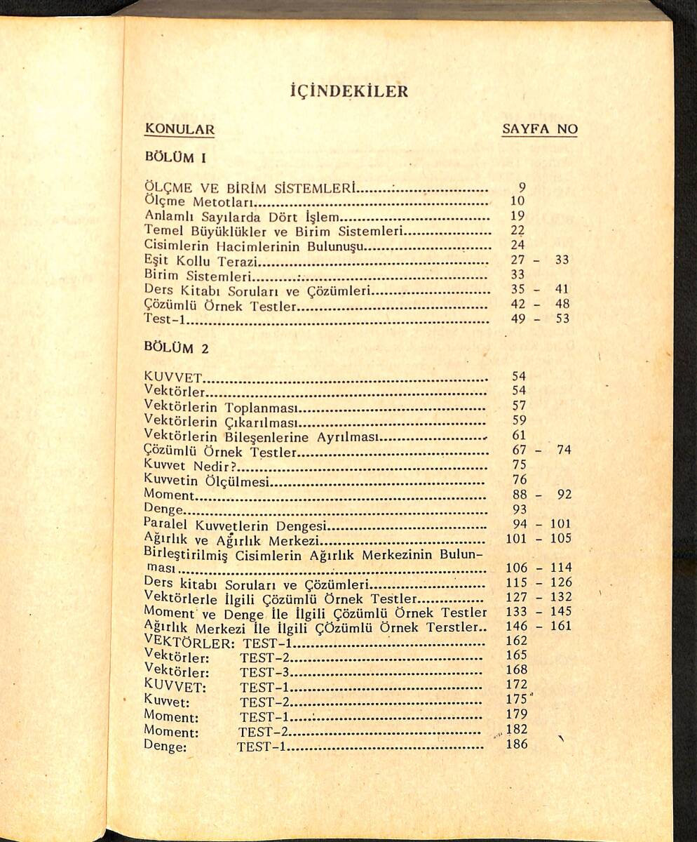 1990's Lise 1.Sınıf Ders Geçme Ve Kredi Sistemine Göre Tam Fizik Yardımcı Ders Kitabı NDR101198 - 3