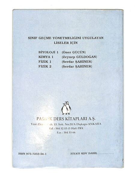 1990's Lise 1.Sınıf Fizik Ders Kitabı NDR99727 - 3