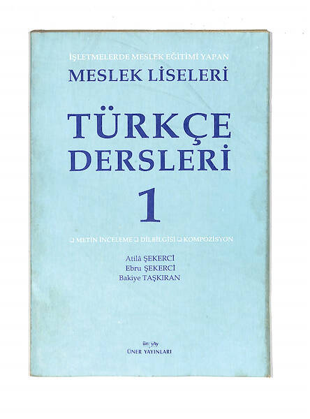1990's Lise 1.Sınıf Türkçe Dersleri Kitabı NDR99731 - 1