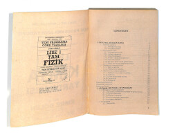 1990's Lise 1.Sınıf Yeni Programa Göre Yazılmış Kimya Yardımcısı Kitabı NDR99720 - 2