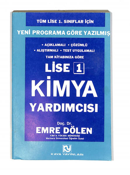 1990's Lise 1.Sınıf Yeni Programa Göre Yazılmış Kimya Yardımcısı Kitabı NDR99720 - 4