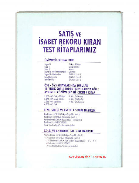 1990's Lise 2.Sınıf Ders Geçme Ve Kredi Sistemine Göre Matematik Ders Kitabı NDR99803 - 3