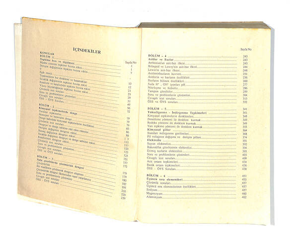 1990's Lise 2.Sınıf ÖSS/ÖYS Kimya Kitabı NDR99765 - 2
