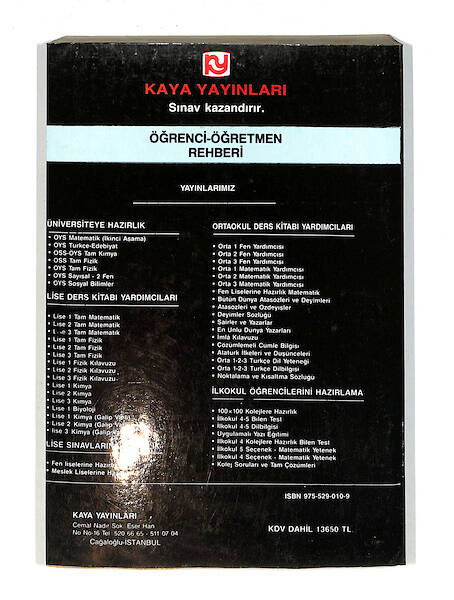 1990's Lise 2.Sınıf ÖSS/ÖYS Kimya Kitabı NDR99765 - 3