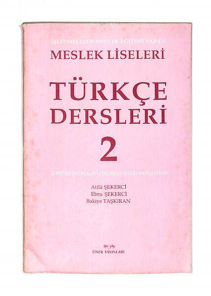 1990's Lise 2.Sınıf Türkçe Dersleri Kitabı NDR99798 - 1
