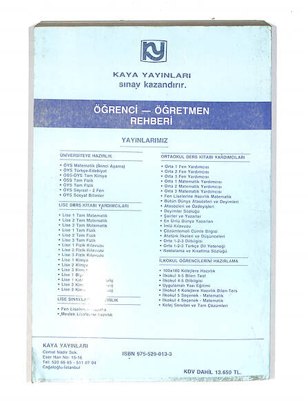 1990's Lise 2.Sınıf Yeni Programa Göre Yazılmış Fizik Kılavuzu NDR99801 - 3