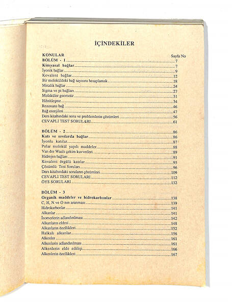 1990's Lise 3.Sınıf ÖSS/ÖYS Kimya Kitabı NDR99780 - 2