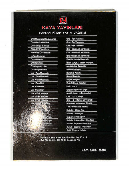 1990's Lise 3.Sınıf ÖSS/ÖYS Kimya Kitabı NDR99780 - 3