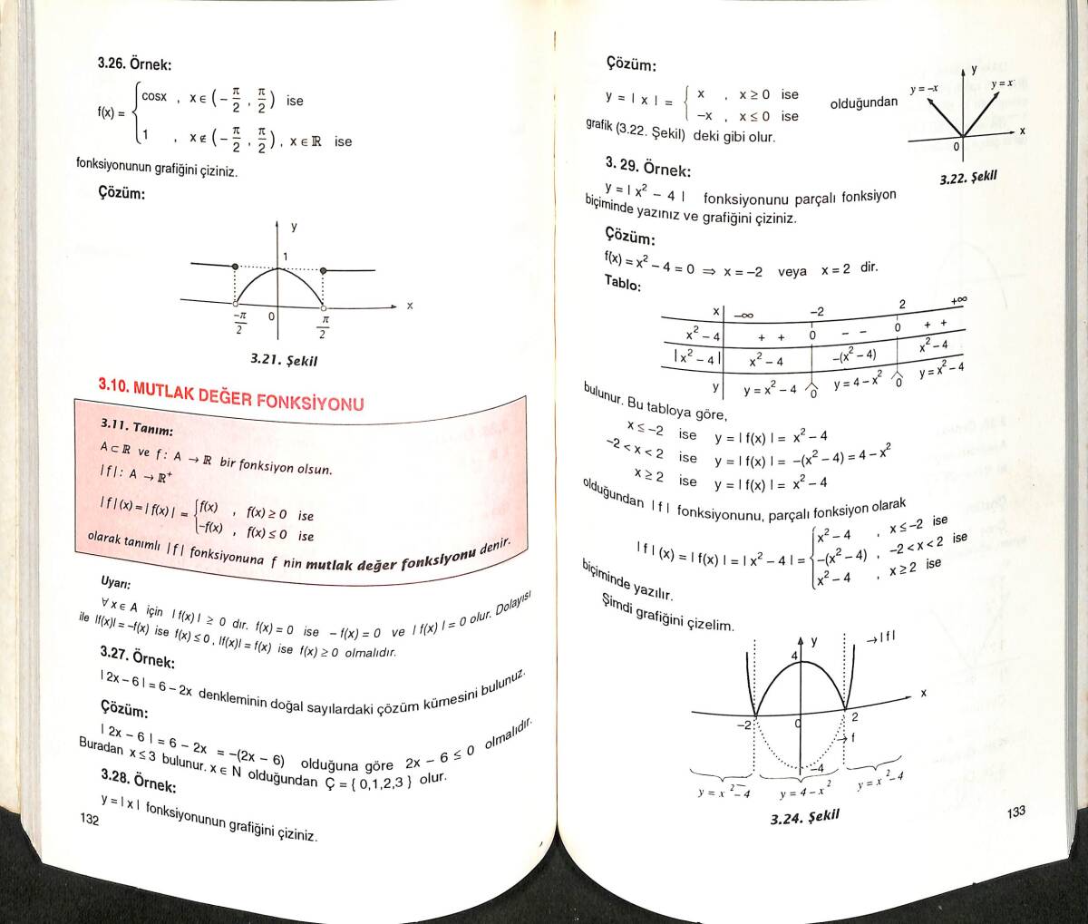 1990's Liseler İçin Matematik 4.Sınıf Ders Kitabı NDR99895 - 2