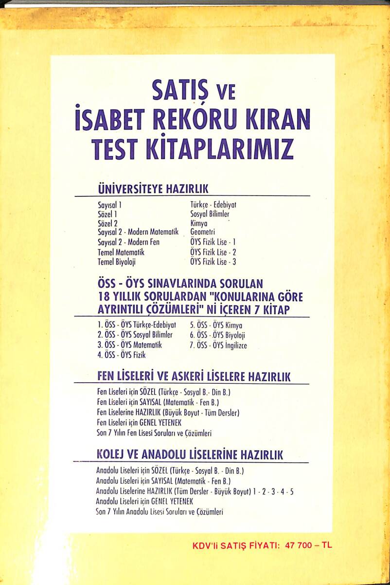 1990's Liseler İçin Matematik 4.Sınıf Ders Kitabı NDR99895 - 3