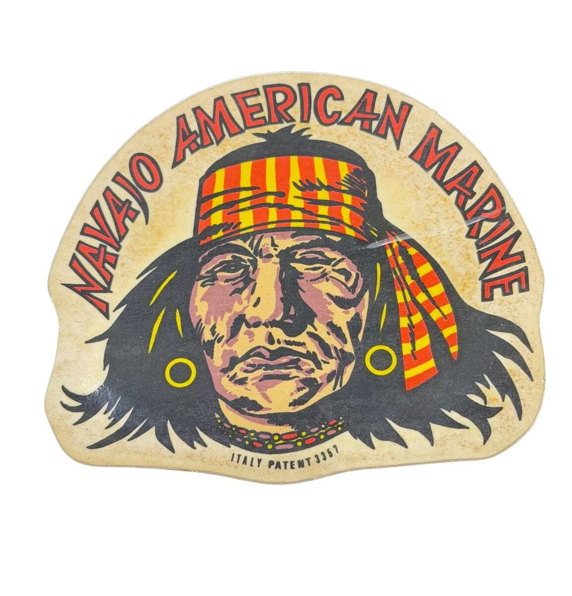 1990's Navajo American Marine Retro Sticker Çıkartma AKS2104 - 1