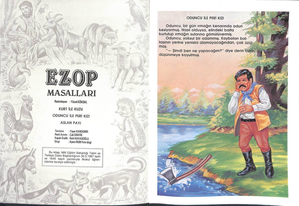 1990's Onur Dizisi 1 - Ezop Masalları Serisi Aslan Payı-Kurt İle Kuzu-Oduncu İle Peri Kızı NDR100101 - 2