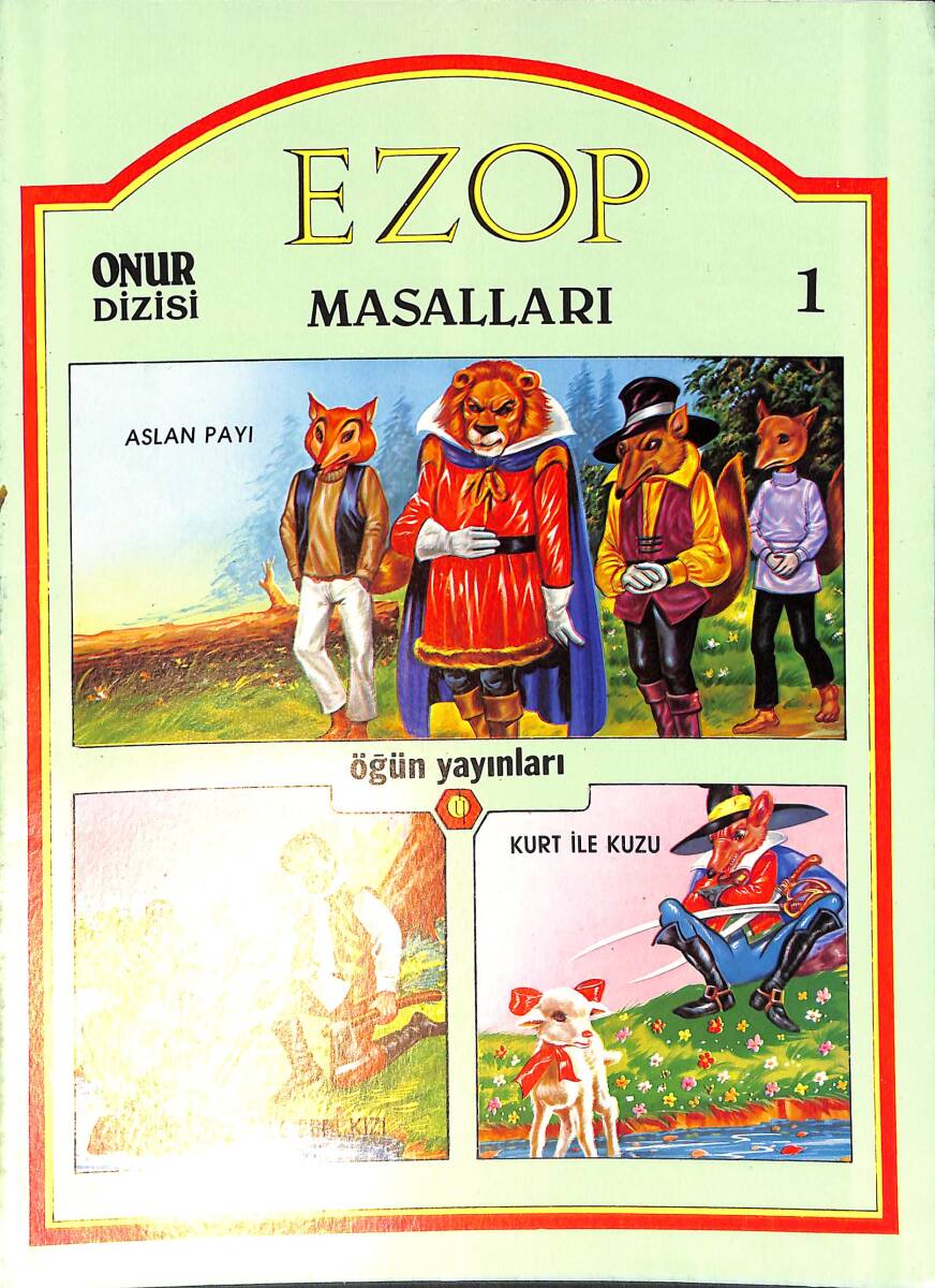 1990's Onur Dizisi 1 - Ezop Masalları Serisi Aslan Payı-Kurt İle Kuzu-Oduncu İle Peri Kızı NDR100101 - 4