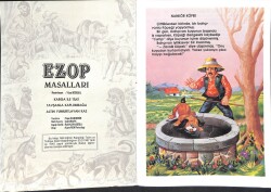 1990's Onur Dizisi 6 - Ezop Masalları Serisi Tavşanla Kaplumbağa-Karga İle Tilki-Altın Yumurtlayan Kaz NDR100096 - 2