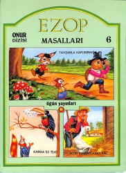1990's Onur Dizisi 6 - Ezop Masalları Serisi Tavşanla Kaplumbağa-Karga İle Tilki-Altın Yumurtlayan Kaz NDR100096 - 4