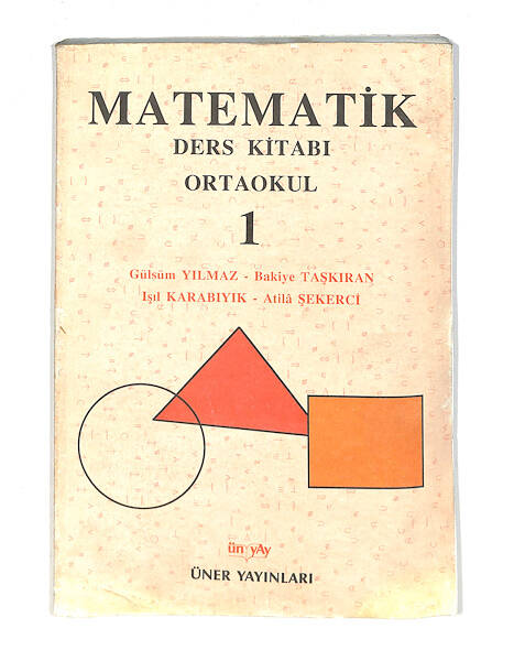 1990's Ortaokul 1.Sınıf Matematik Ders Kitabı NDR99762 - 1