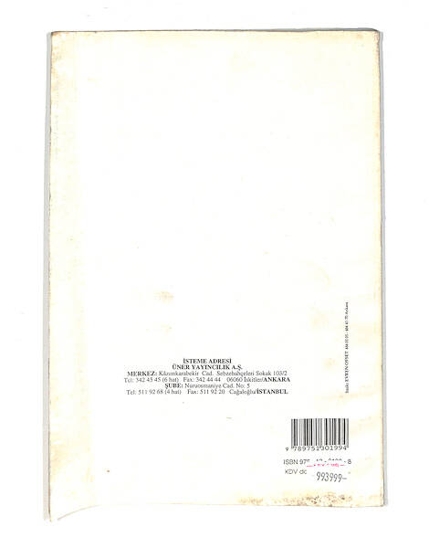 1990's Ortaokul 1.Sınıf Matematik Ders Kitabı NDR99762 - 3