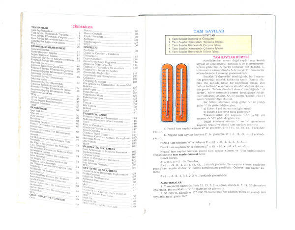 1990's Ortaokul 2.Sınıf Matematik Ders Kitabı NDR99744 - 2
