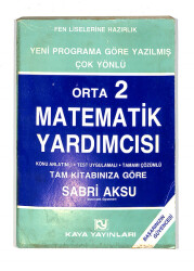 1990's Ortaokul 2.Sınıf Yeni Programa Göre Yazılmış Çok Yönlü Matematik Yardımcısı Kitabı NDR99738 - 1