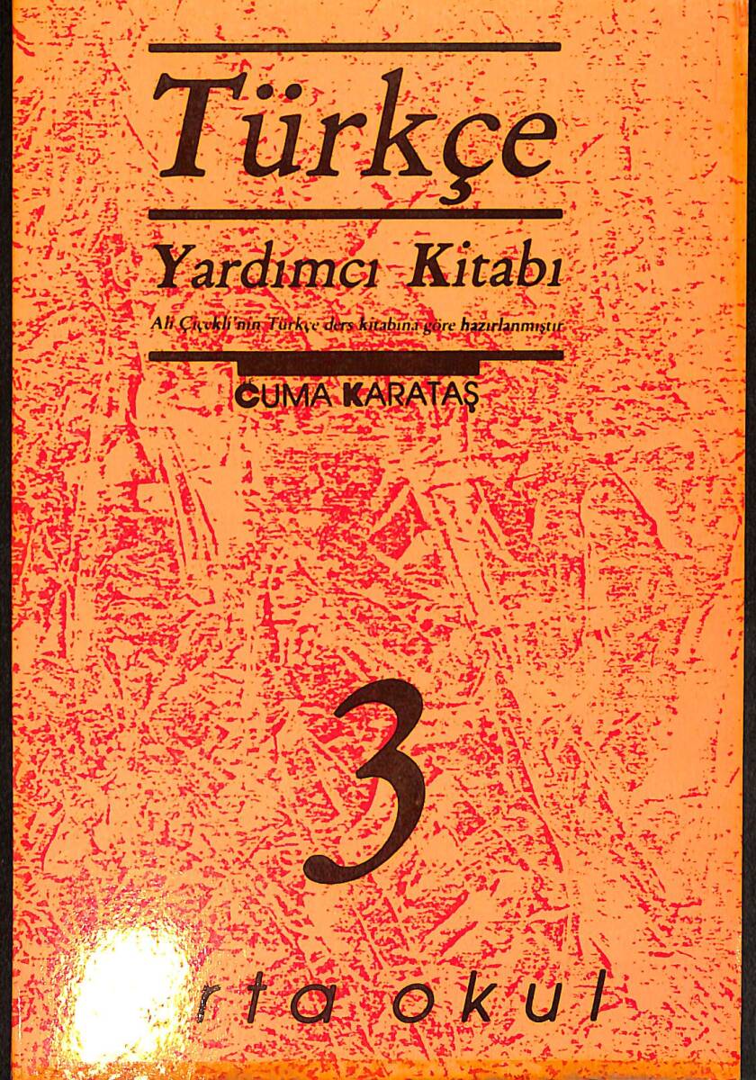 1990's Ortaokul 3.Sınıf Türkçe Yardımcı Ders Kitabı NDR99978 - 1