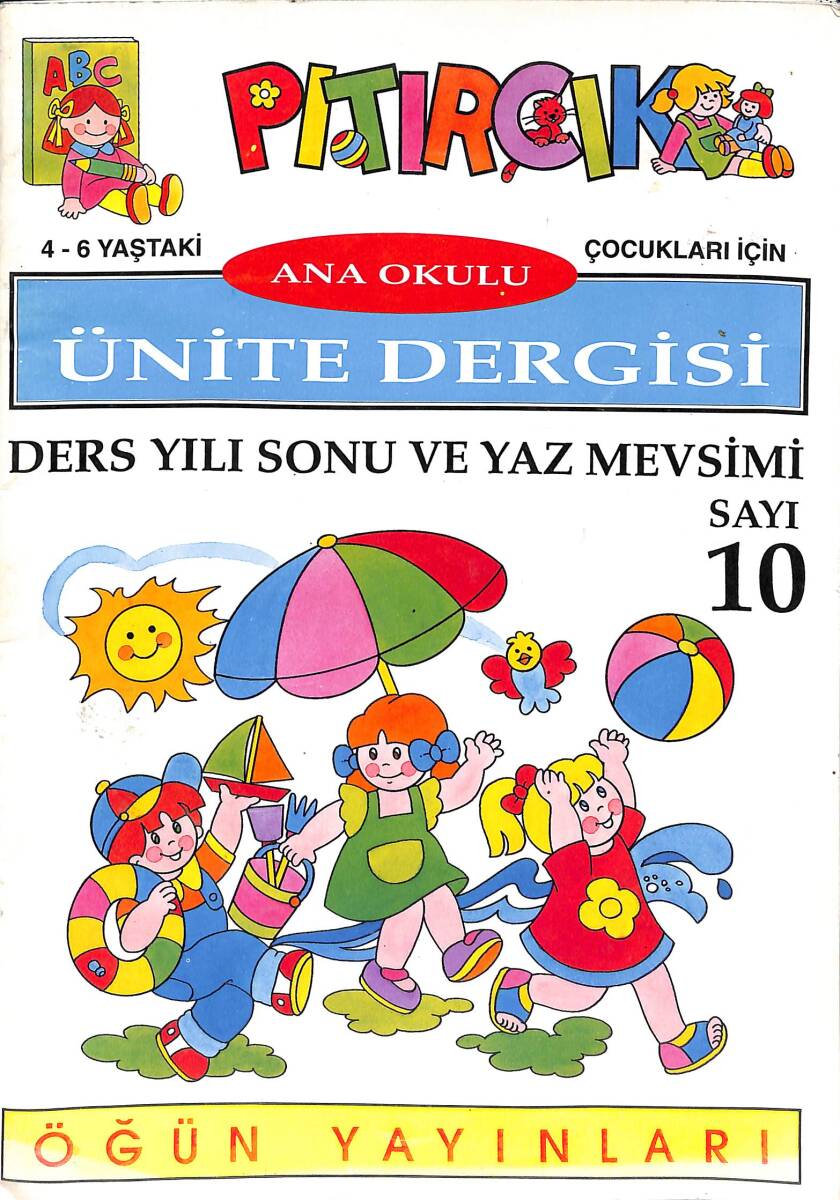 1990's Pıtırcık Ana Okulu Ünite Dergisi Boyama Kitabı Sayı : 10 NDR100171 - 4