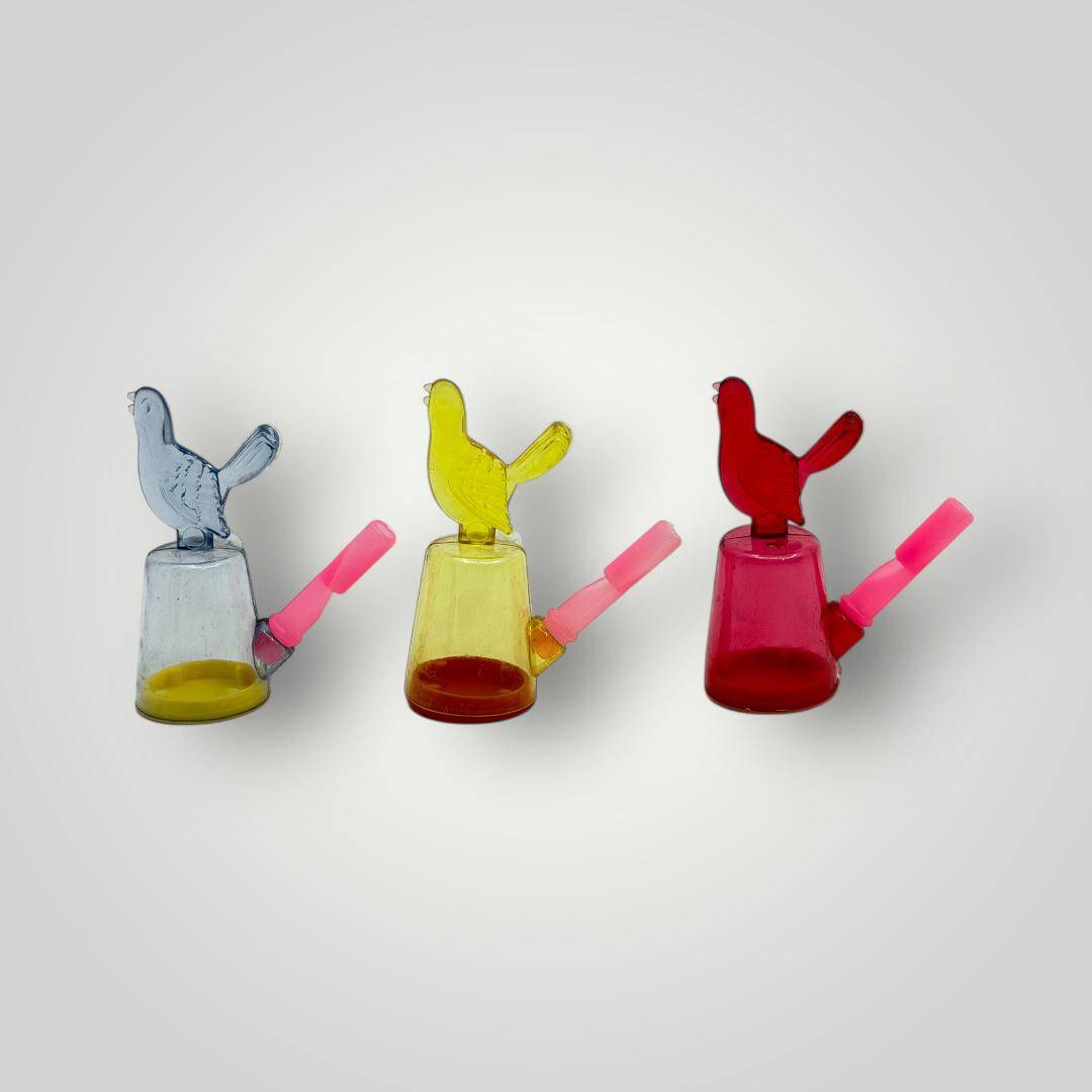 1990's Plâstik Horoz Formunda Oyuncak Sulu Düdük Lot AOB5078 - 1