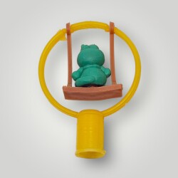 1990's Plâstik Sallanan Hareketli Kedi Kalem Başlığı AOB5006 - 2
