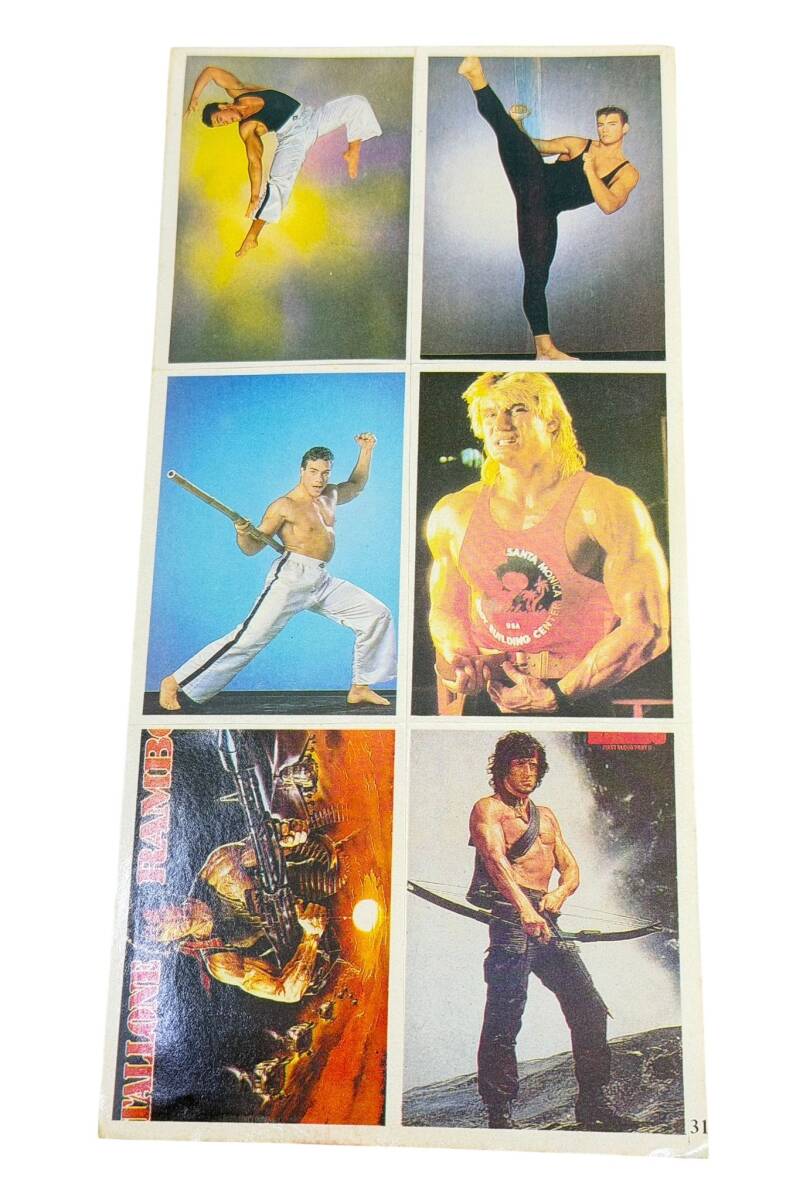 1990's Rambo-Jean Claude Van Damme 6'lı Sticker Çıkartma AKS2034 - 1