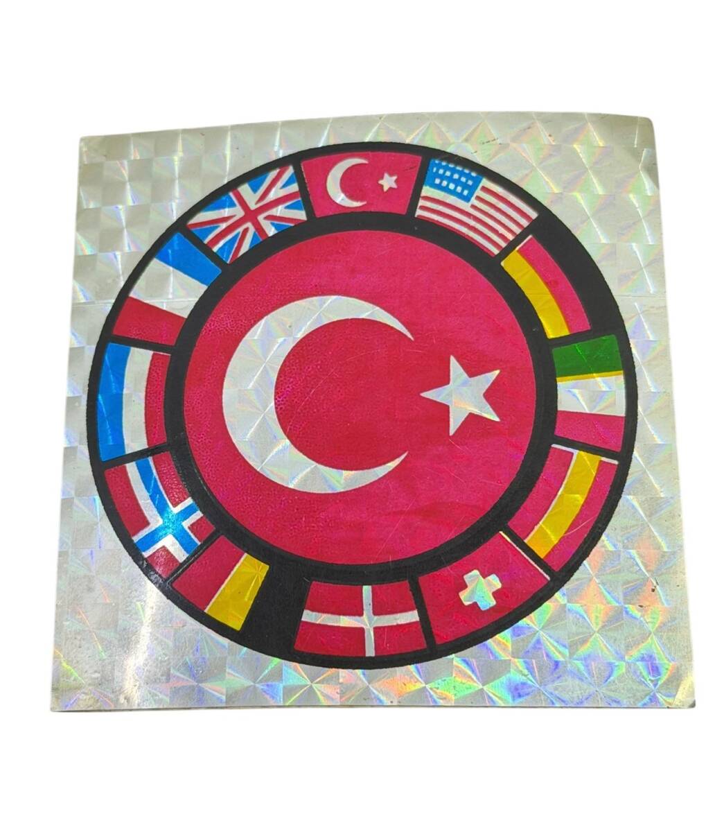 1990's Reflektörlü (Kedi Göz) Dünya Ülkeleri Bayrakları Sticker Çıkartma AKS2006 - 1