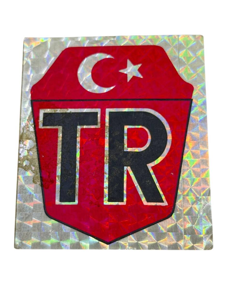 1990's Reflektörlü (Kedi Göz) Etiketçilere Özel TR Sticker Çıkartma AKS2005 - 1