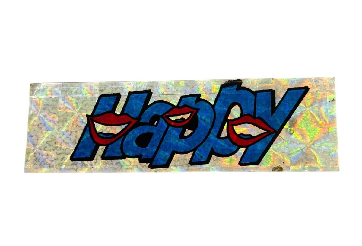 1990's Reflektörlü (Kedi Göz) Happy Sticker Çıkartma AKS1910 - 1