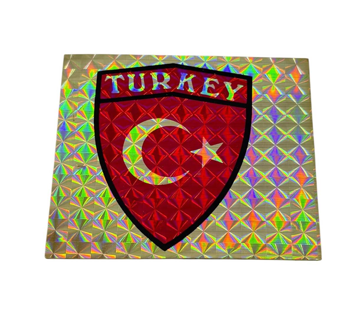 1990's Reflektörlü (Kedi Göz) Türk Bayrağı Retro Sticker Çıkartma AKS2189 - 1
