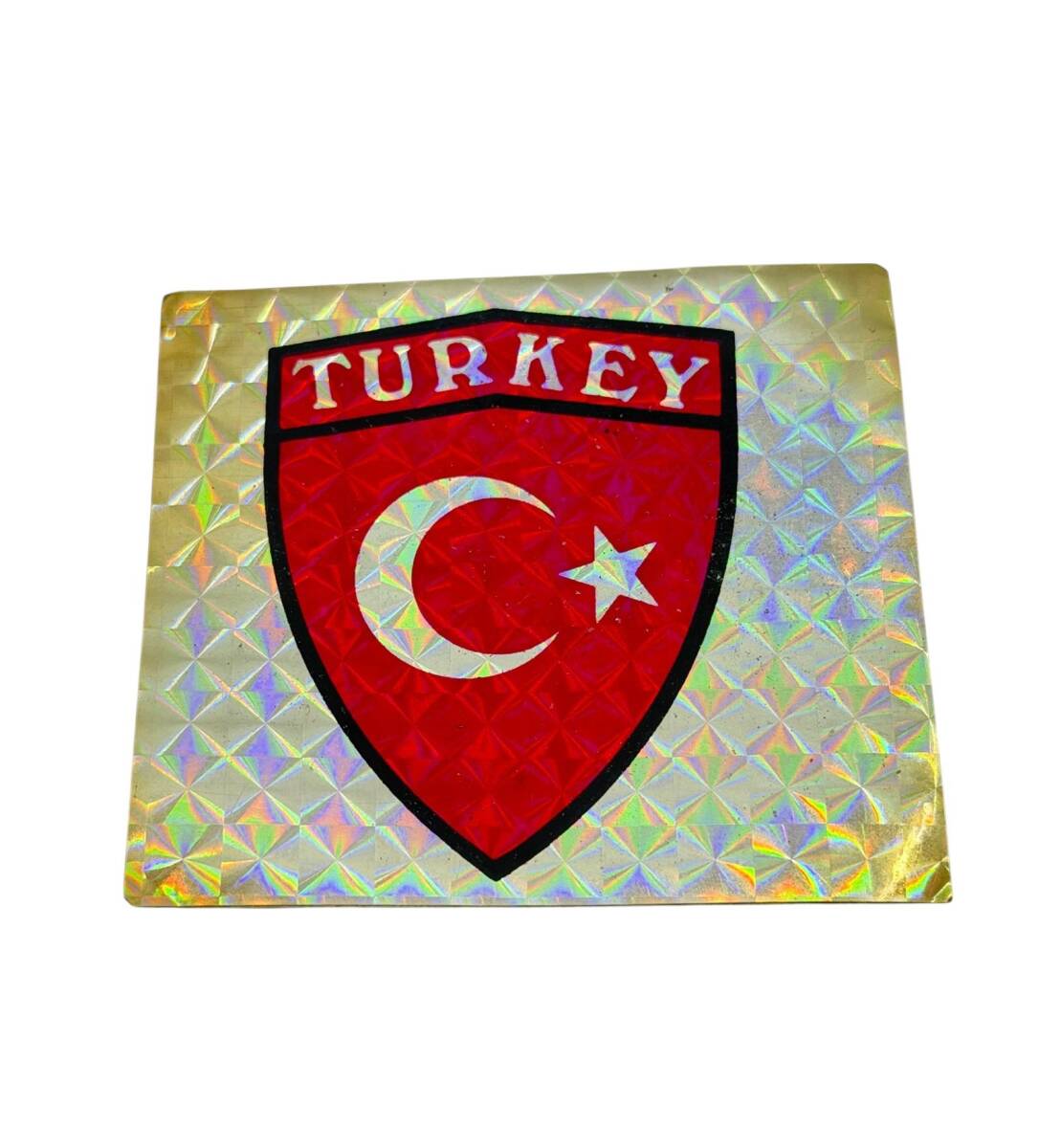 1990's Reflektörlü (Kedi Göz) Türk Bayrağı Sticker Çıkartma AKS1898 - 1