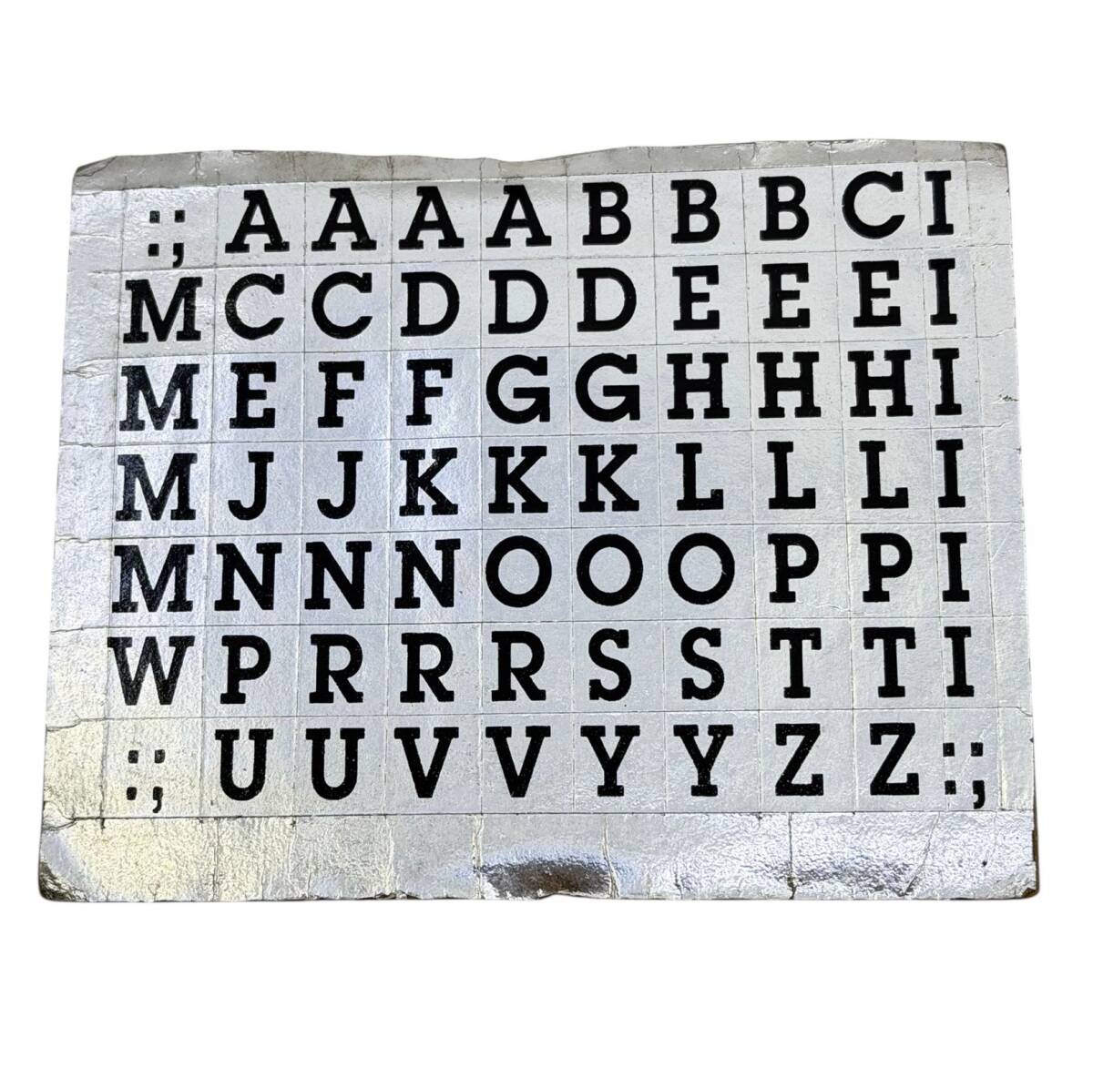 1990's Retro Alfabe Sticker Çıkartma AKS2164 - 1