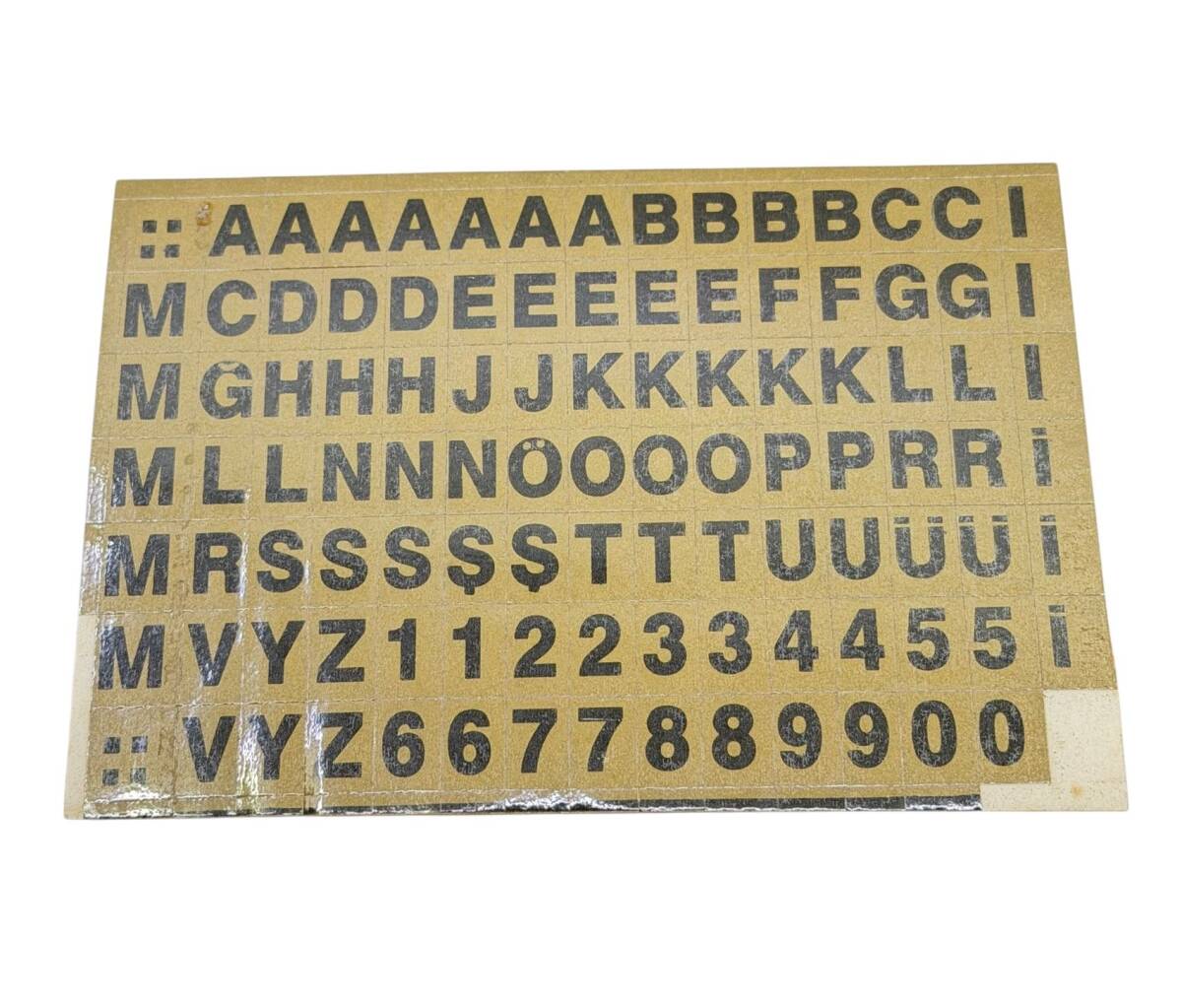 1990's Retro Alfabe&Sayı Sticker Çıkartma AKS2161 - 1