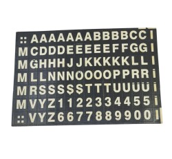 1990's Retro Alfabe&Sayı Sticker Çıkartma AKS2170 - Gökçekoleksiyon