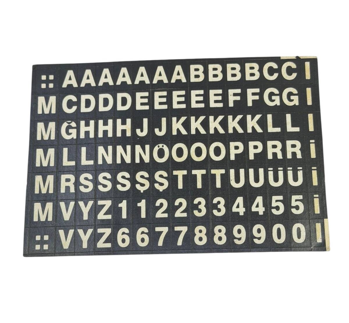 1990's Retro Alfabe&Sayı Sticker Çıkartma AKS2170 - 1
