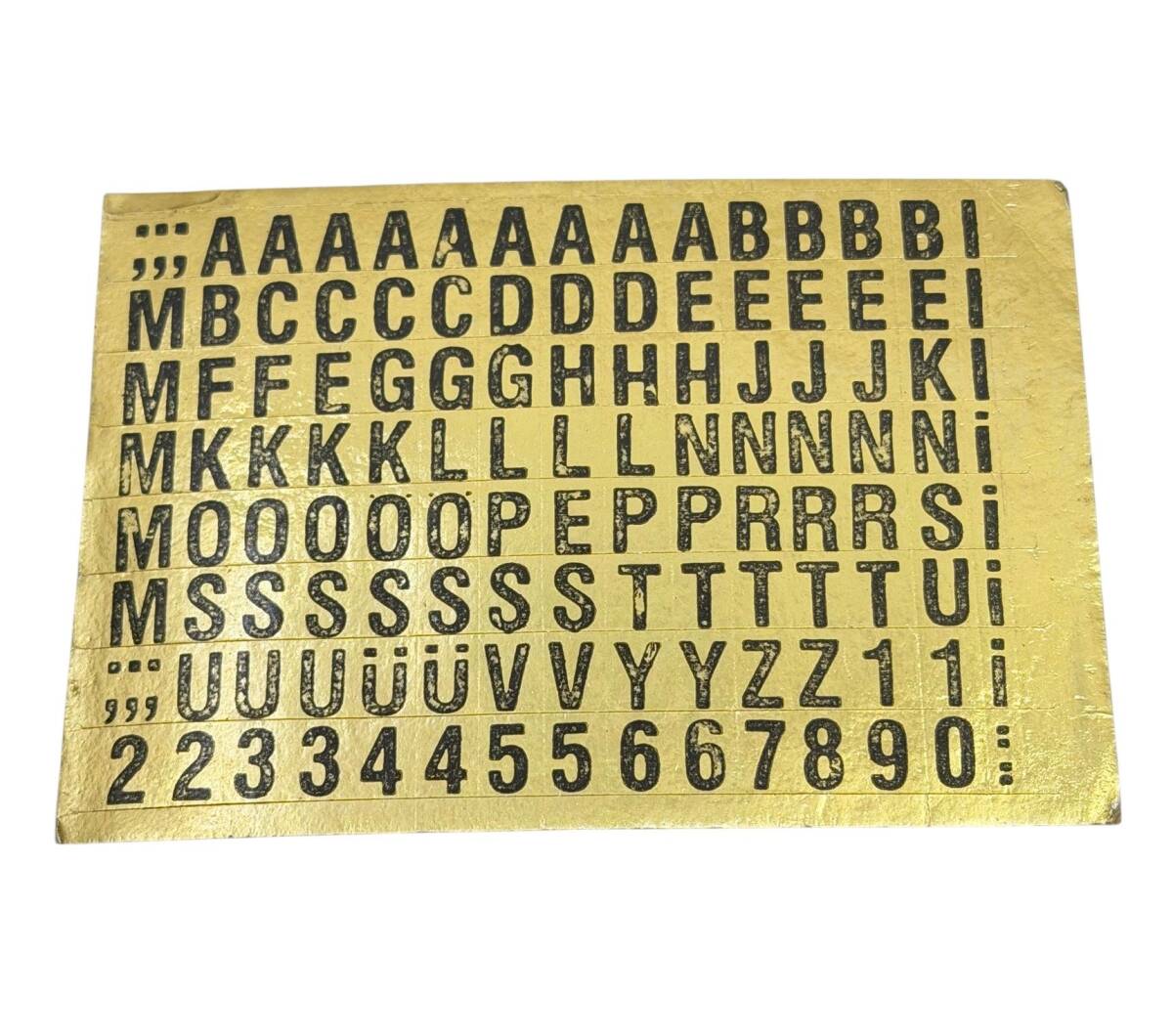 1990's Retro Alfabe&Sayı Sticker Çıkartma AKS2171 - 1