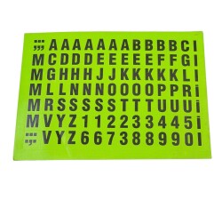 1990's Retro Alfabe&Sayı Sticker Çıkartma AKS2172 - Gökçekoleksiyon