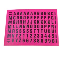 1990's Retro Alfabe&Sayı Sticker Çıkartma AKS2174 - Gökçekoleksiyon