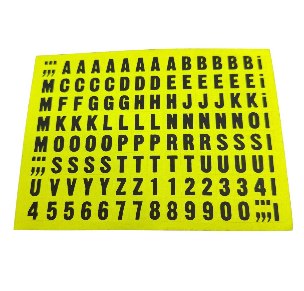 1990's Retro Alfabe&Sayı Sticker Çıkartma AKS2177 - 1