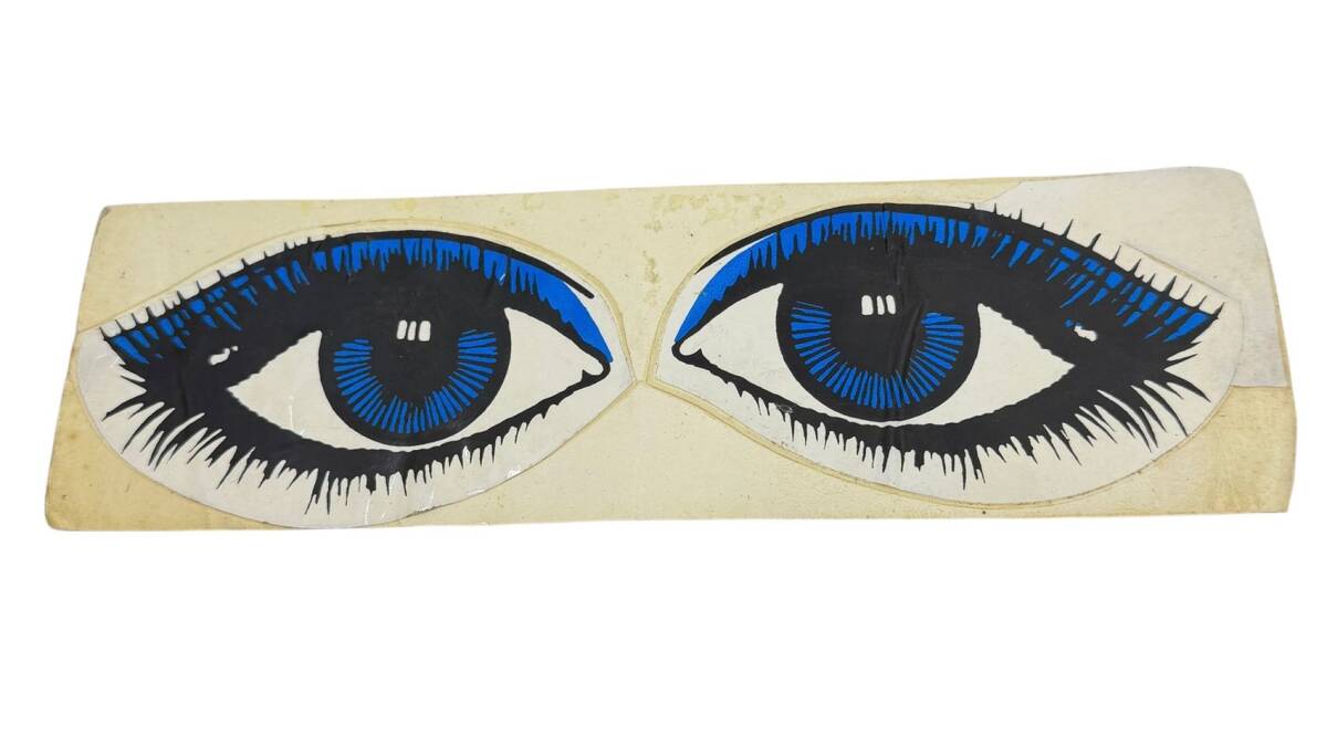 1990's Retro Mavi Göz Sticker Çıkartma AKS2152 - 1
