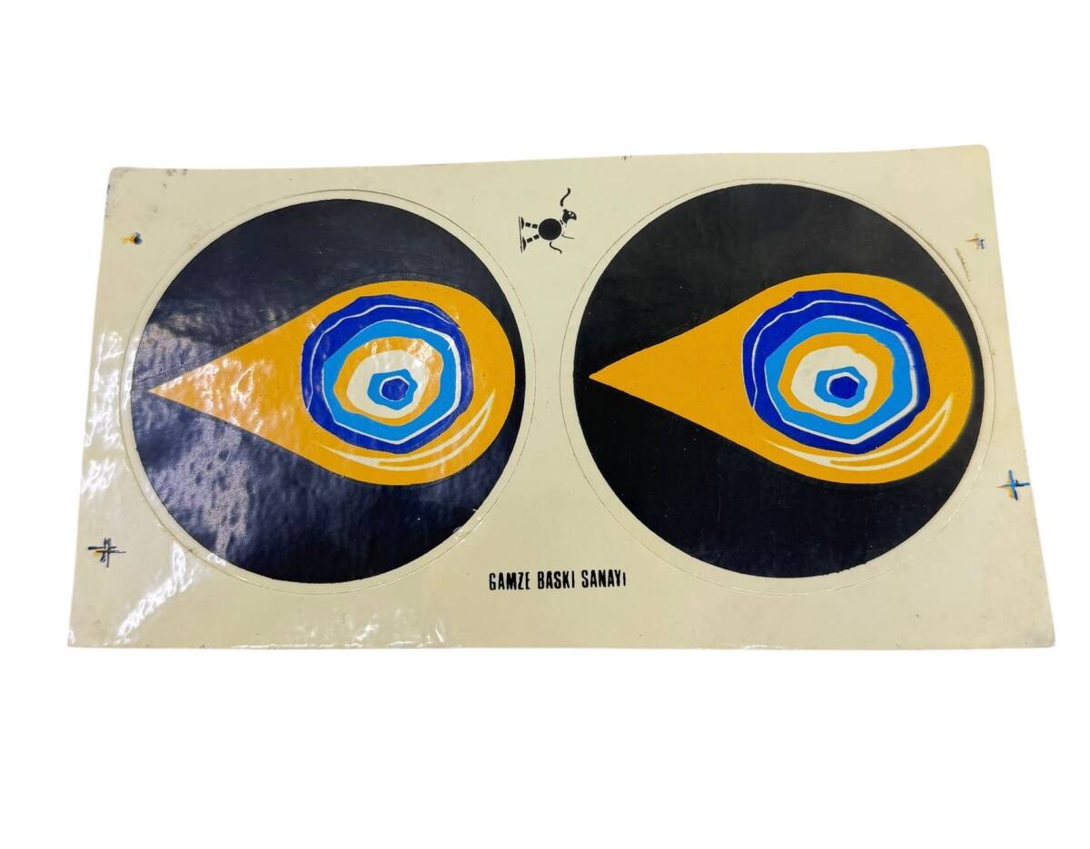 1990's Retro Nazar Boncuğu 2'li Sticker Çıkartma AKS2167 - 1