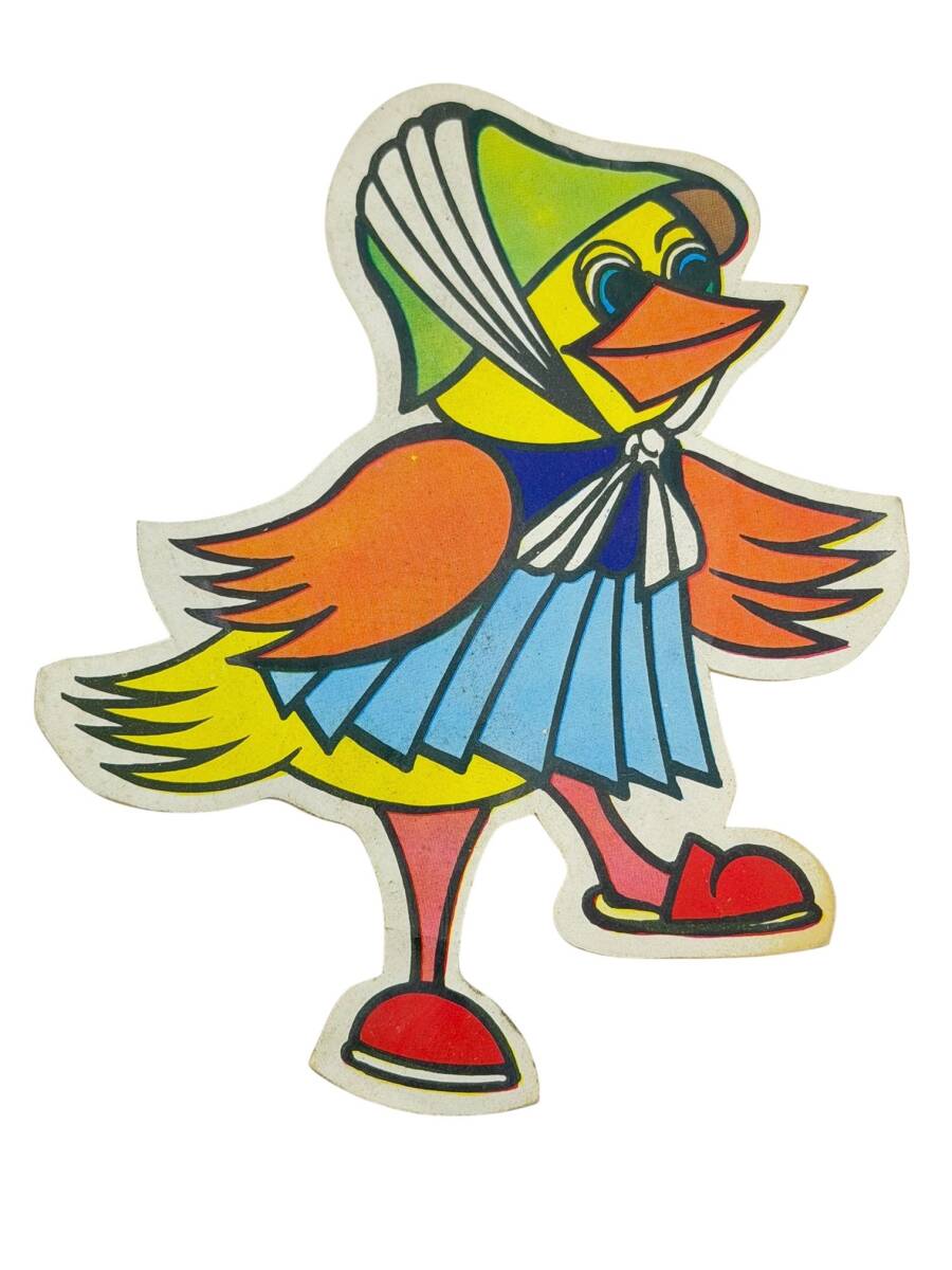 1990's Retro Ördek Sticker Çıkartma AKS2100 - 1