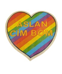 1990's Retro Sarı-Kırmızı Sticker Çıkartma AKS2185 - Gökçekoleksiyon